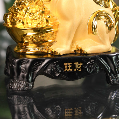 Golden Zodiac Dog of Loyal Support 18cm