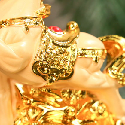 Golden Zodiac Horse of Fast Success 18cm