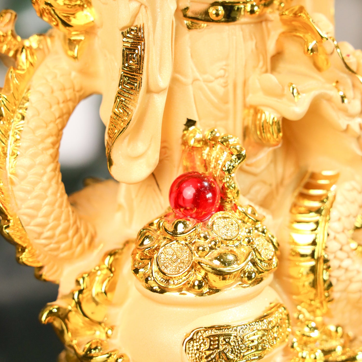 Dominant Power God of Wealth &amp; Dragon 29cm