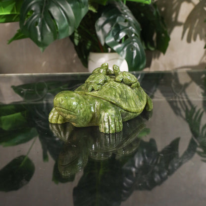 Parent &amp; Baby Jade Turtles of Safety &amp; Stability 25cm