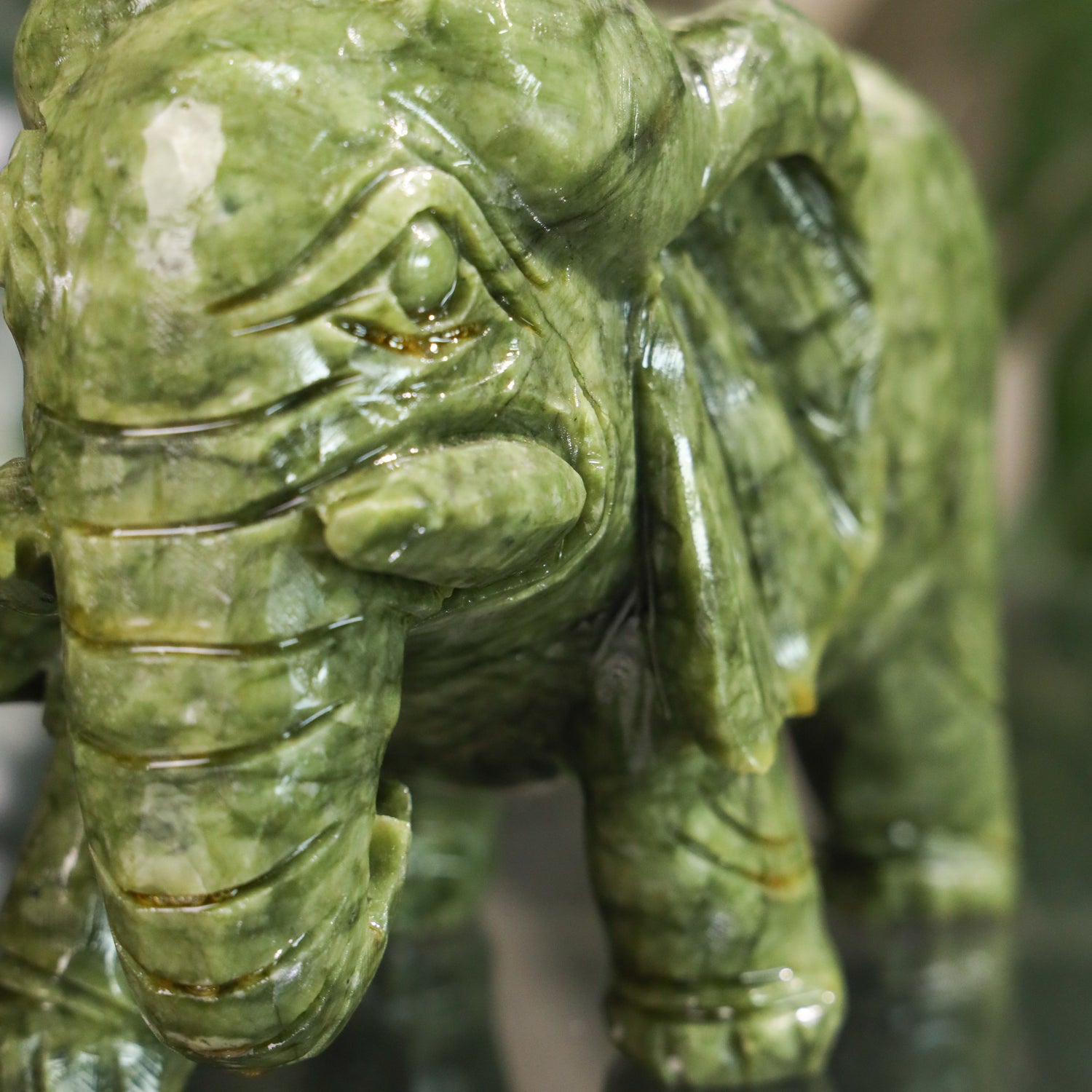 Mighty Protector Jade Elephants 23cm