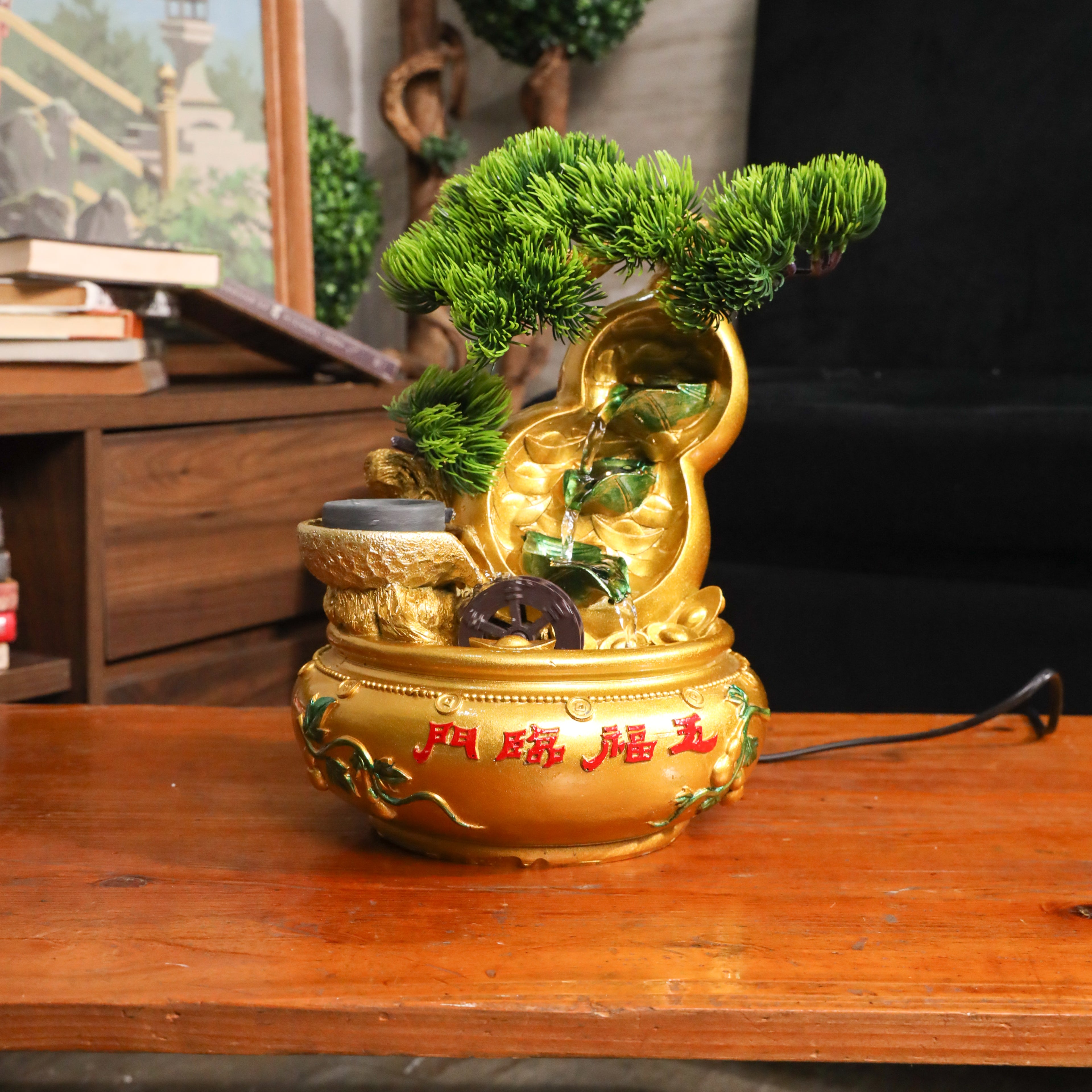 Spring of Good Health Wu Lou Fountain 30cm