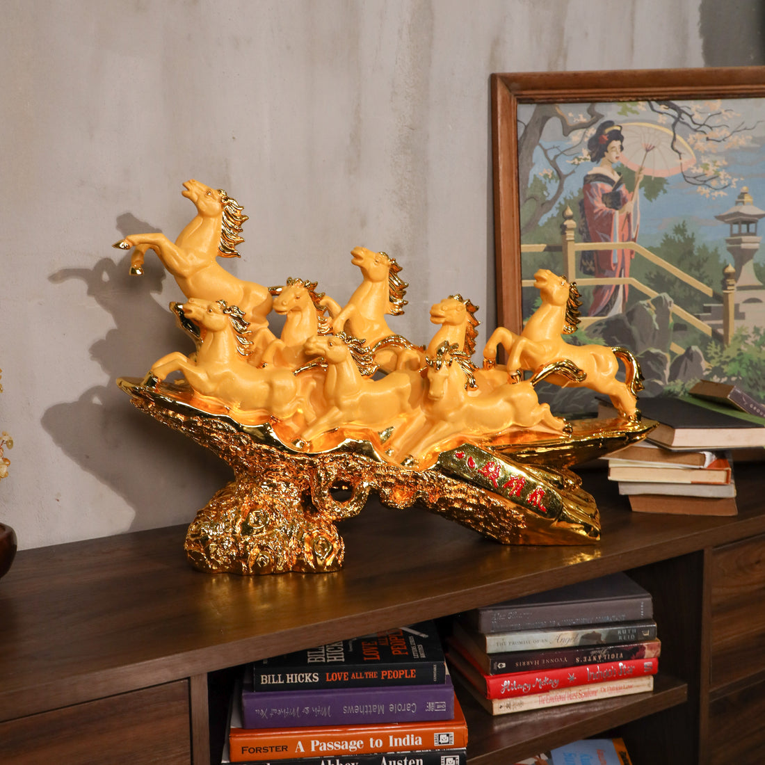 The Golden Cavalry 8 Victory Horses 62cm