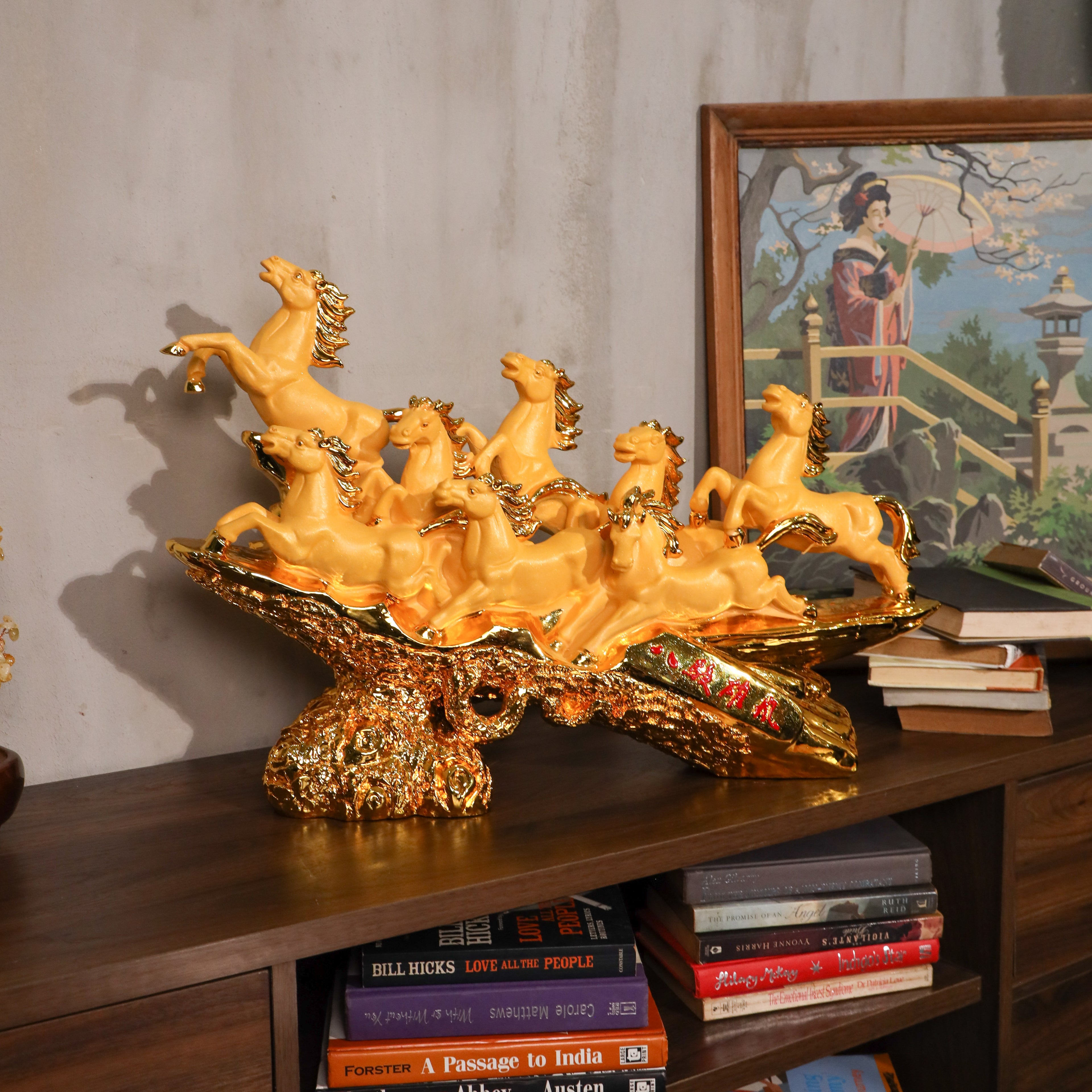 The Golden Cavalry 8 Victory Horses 62cm