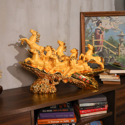 The Golden Cavalry 8 Victory Horses 62cm