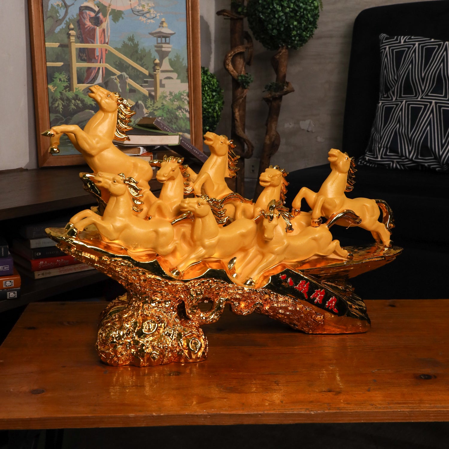 The Golden Cavalry 8 Victory Horses 62cm