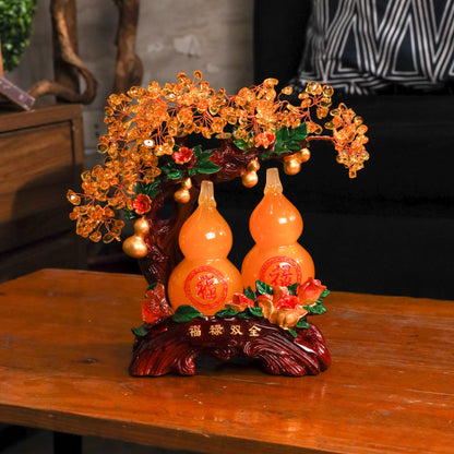 Double Wu Lou Tree for a Prosperous Life 26cm