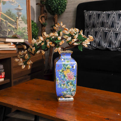 Imperial Citrine Rocks Vase of Rich Blessings 40cm