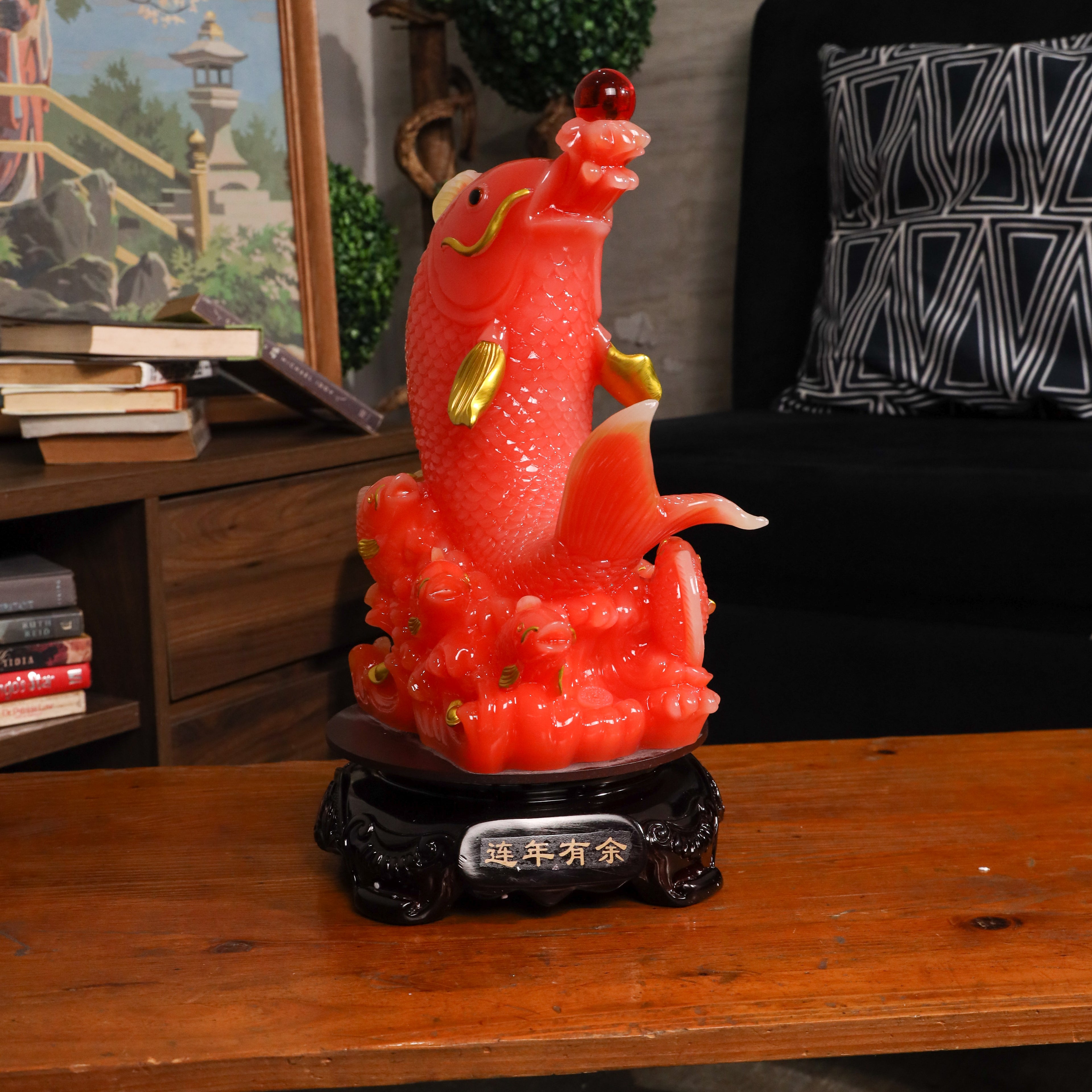 Red Rising Dragon Fish of Prosperity 42cm