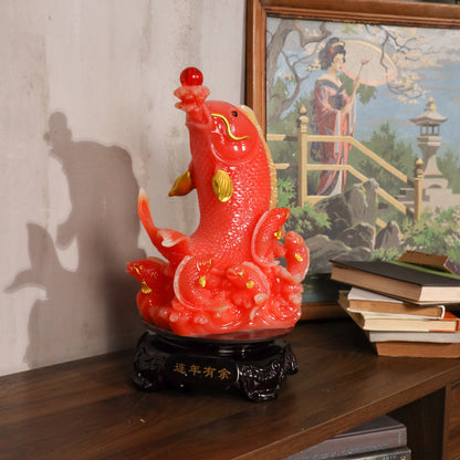 Red Rising Dragon Fish of Prosperity 42cm