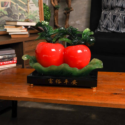 Lucky Pair of Apples for Good Relations 39cm