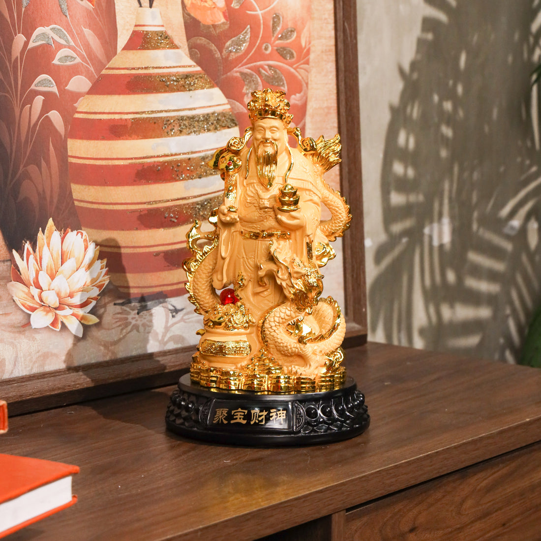 Dominant Power God of Wealth &amp; Dragon 29cm