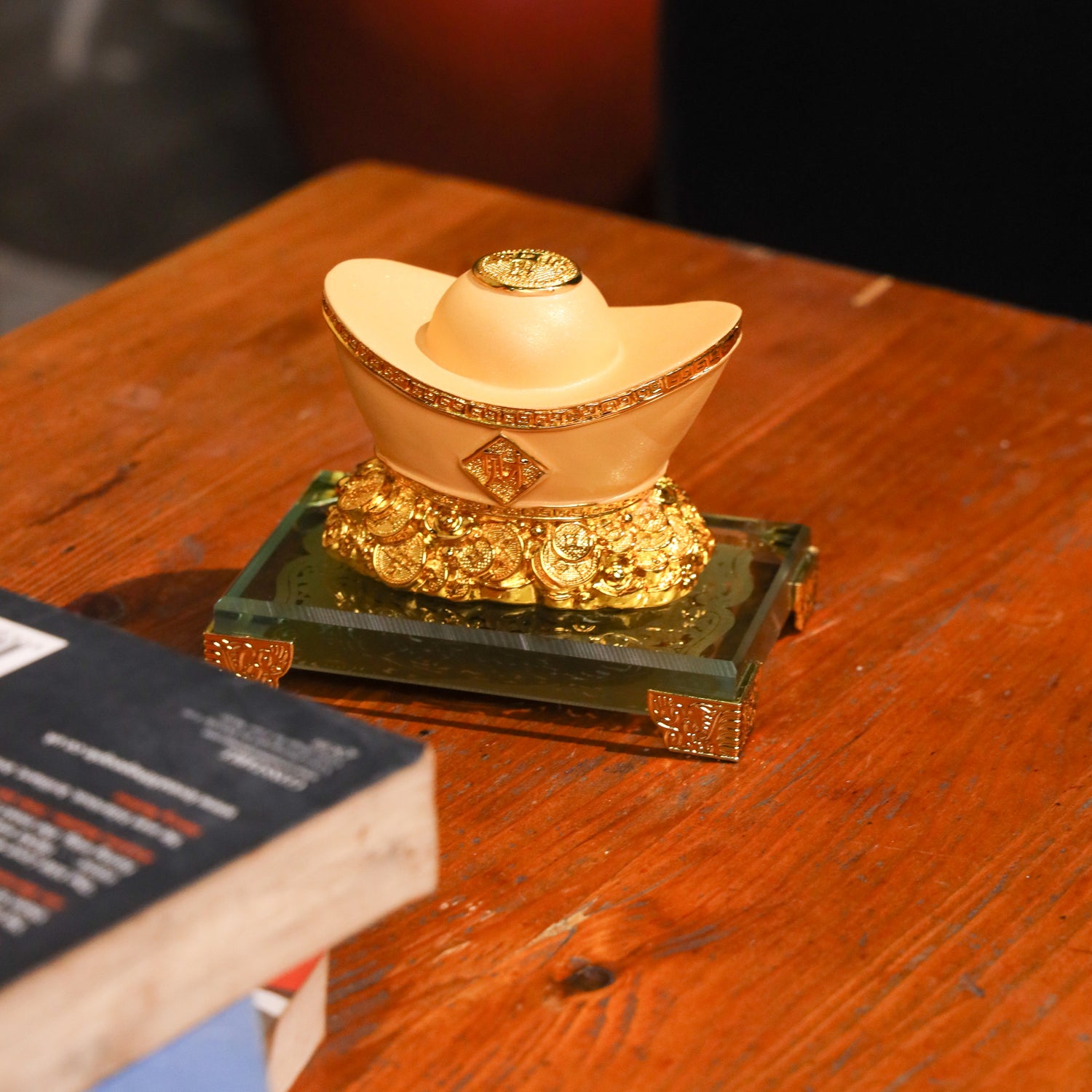 Golden Wealth Ingot for Everyday Savings 12cm