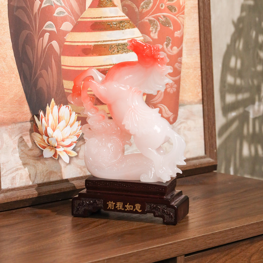 White Horse of Clear Direction and Success 28cm