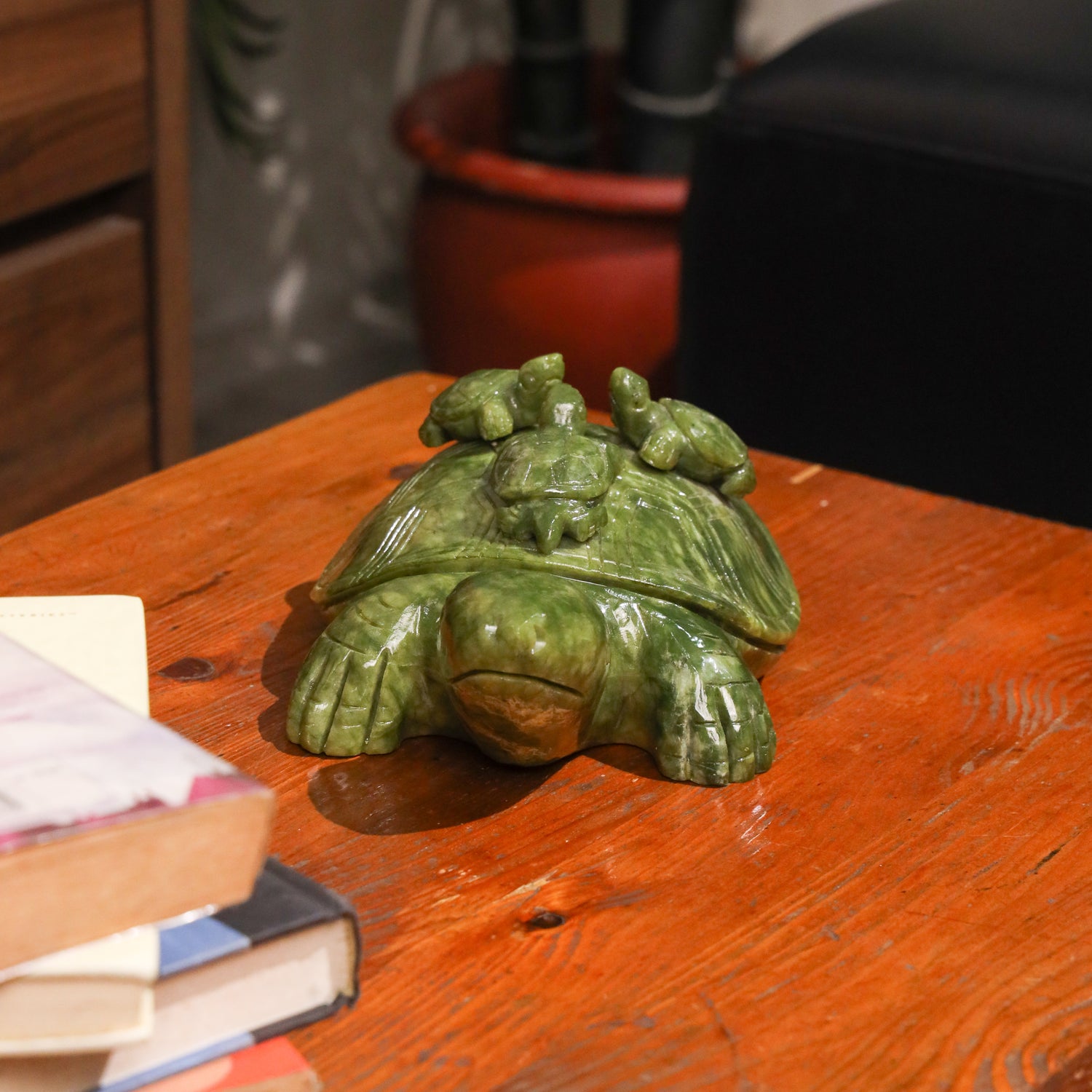 Parent &amp; Baby Jade Turtles of Safety &amp; Stability 25cm