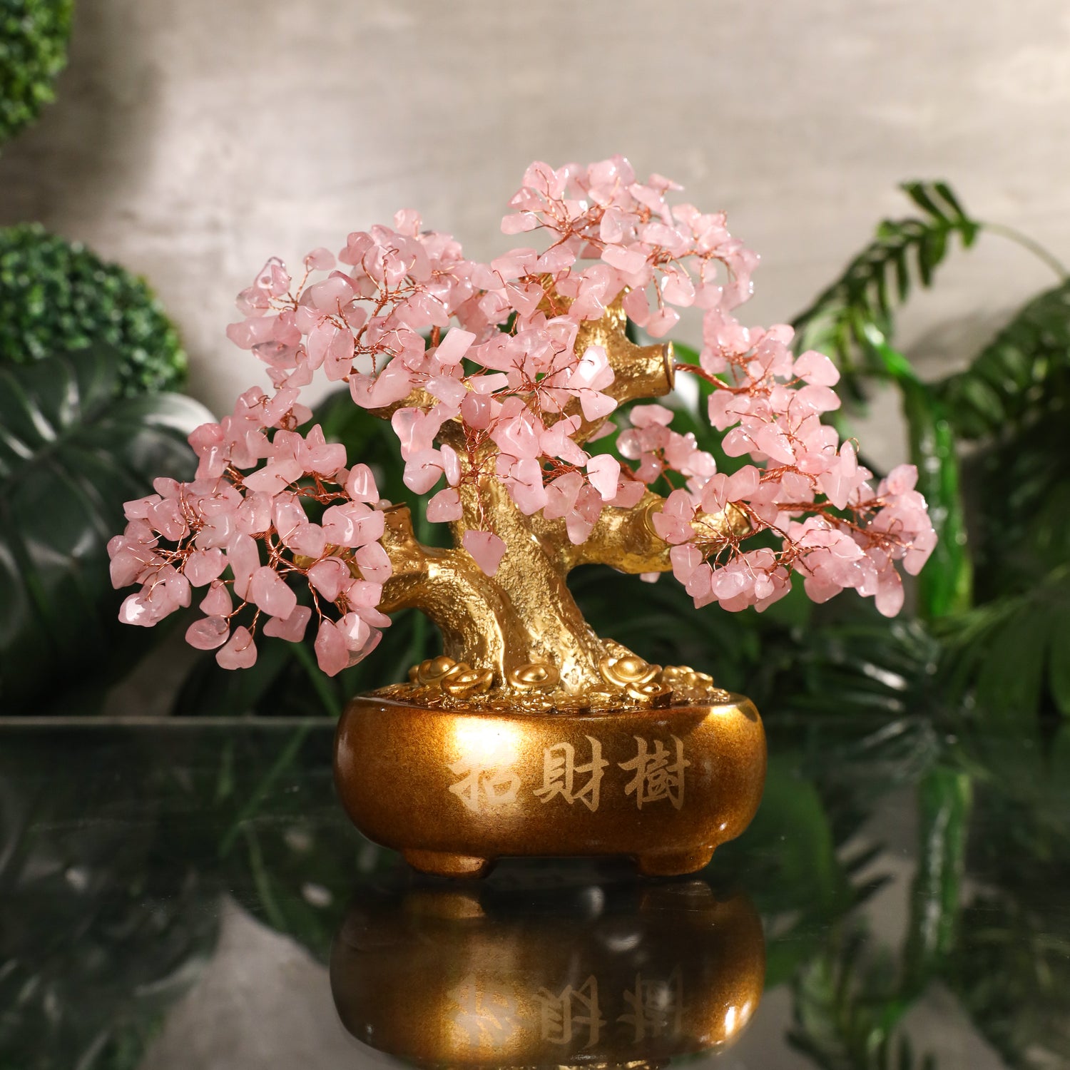 Rose Quartz Blossom Tree for Positive Energy 22cm