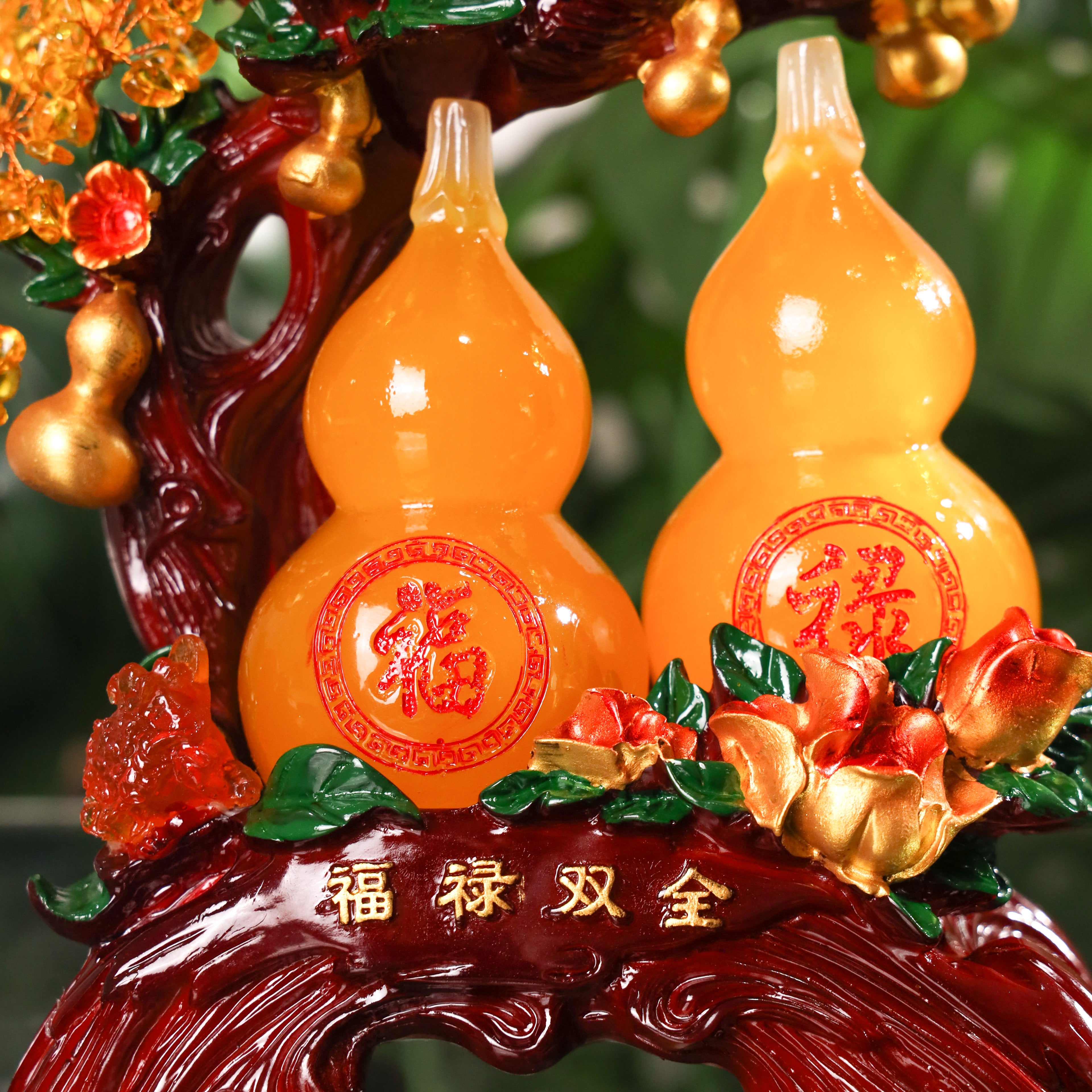 Double Wu Lou Tree for a Prosperous Life 26cm