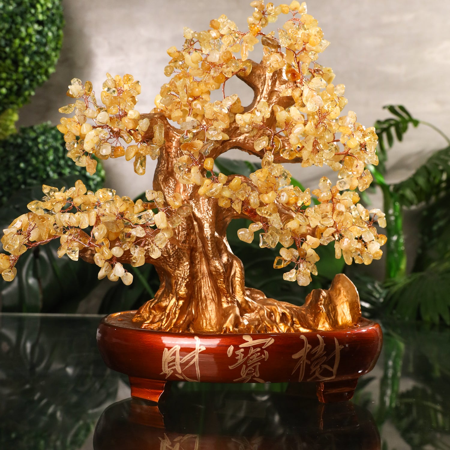 Gold and Citrine Tree of Rising Fortune 37cm