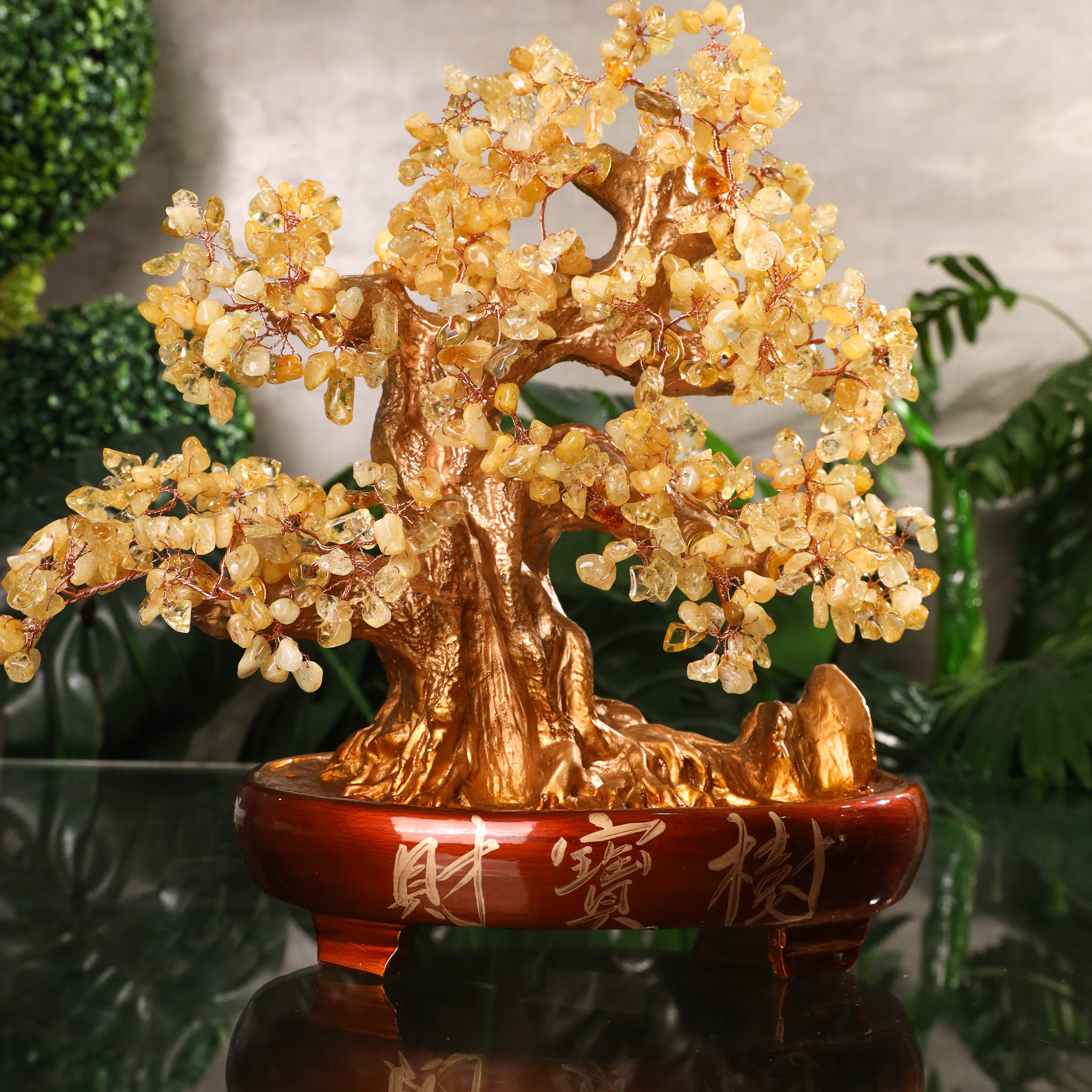 Gold and Citrine Tree of Rising Fortune 37cm