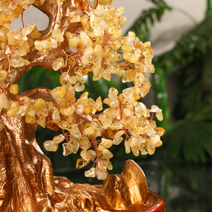 Gold and Citrine Tree of Rising Fortune 37cm