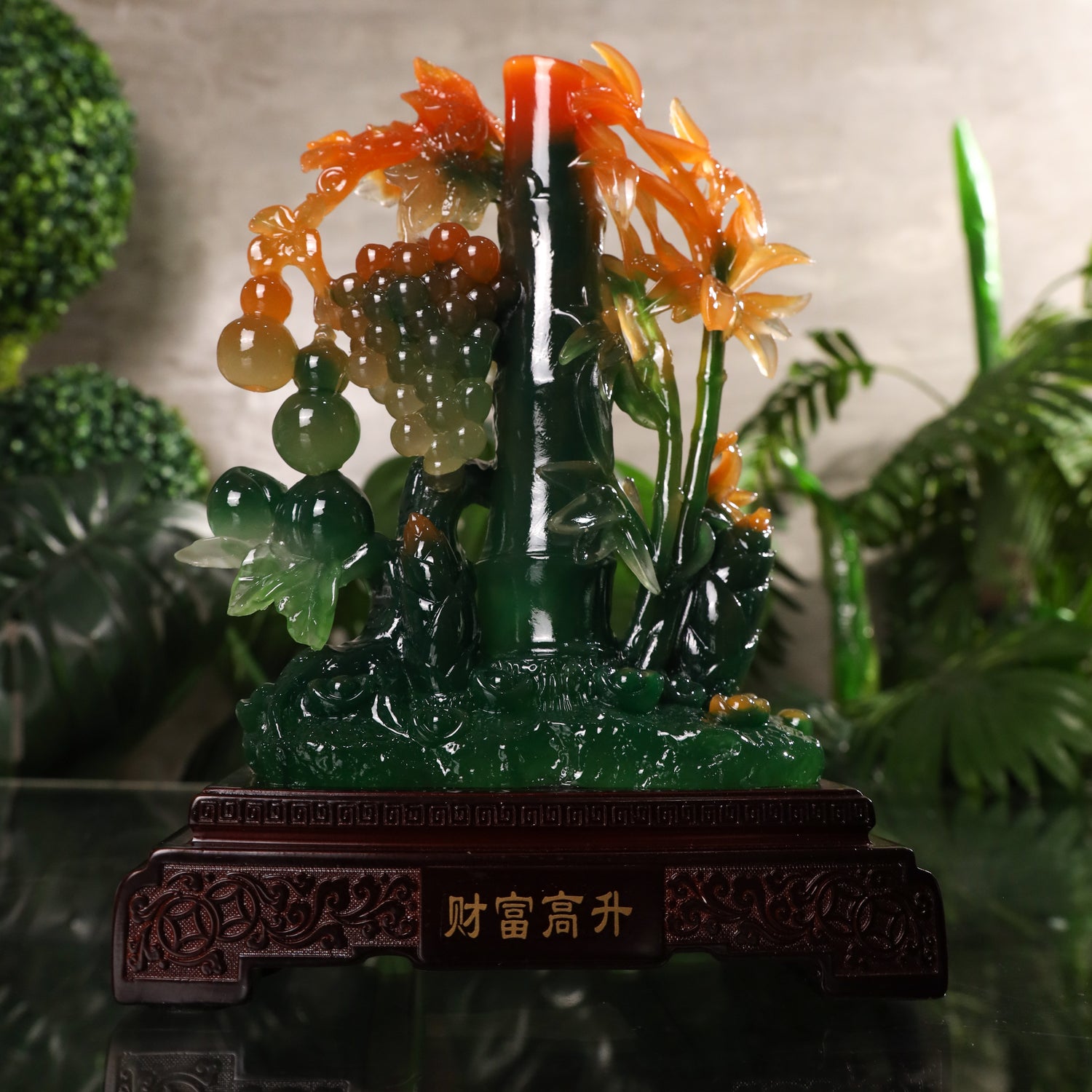 bamboo lucky charm Growing Everyday Lucky Green Bamboo 25cm