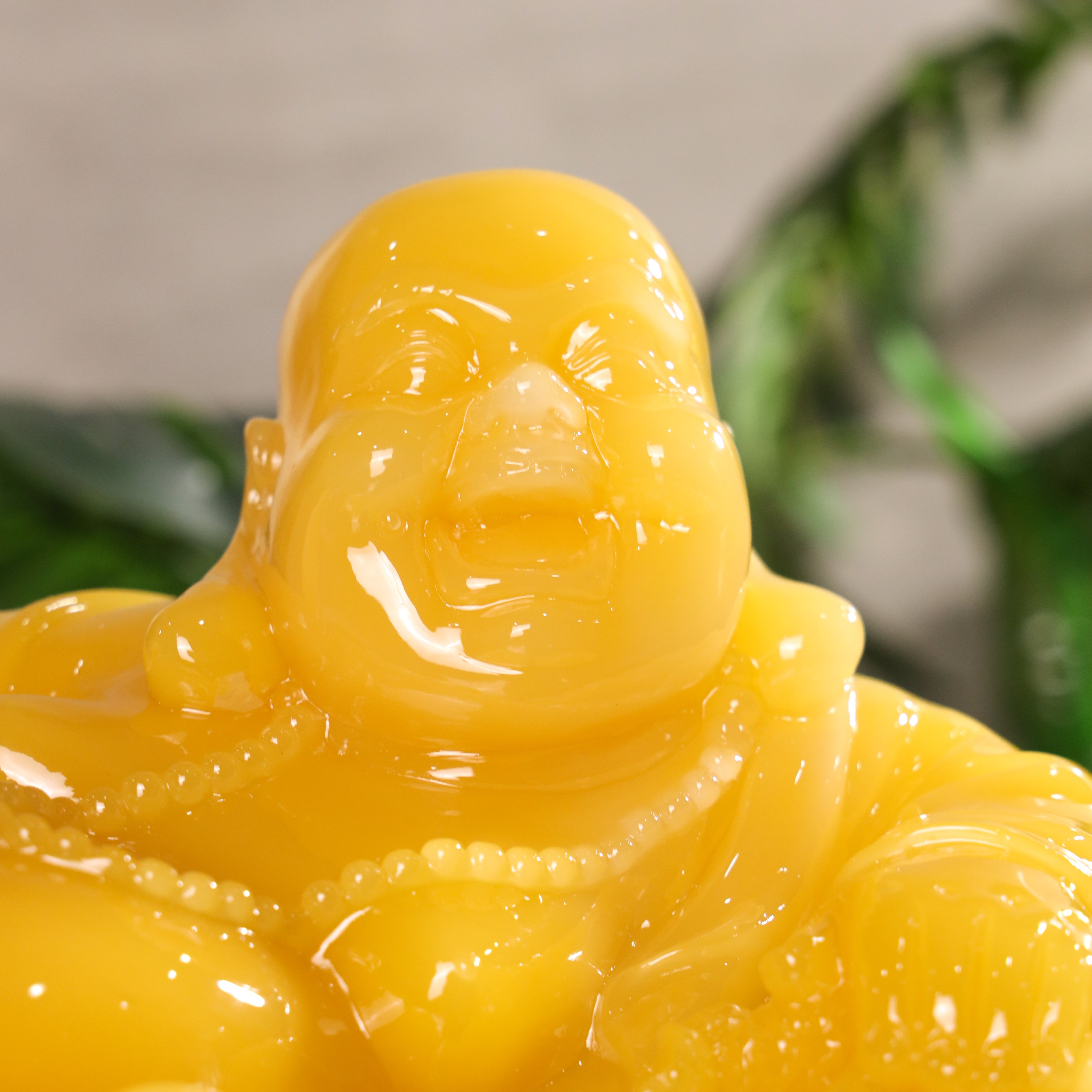 Relaxed Yellow Buddha of Lucky Fortune 48cm