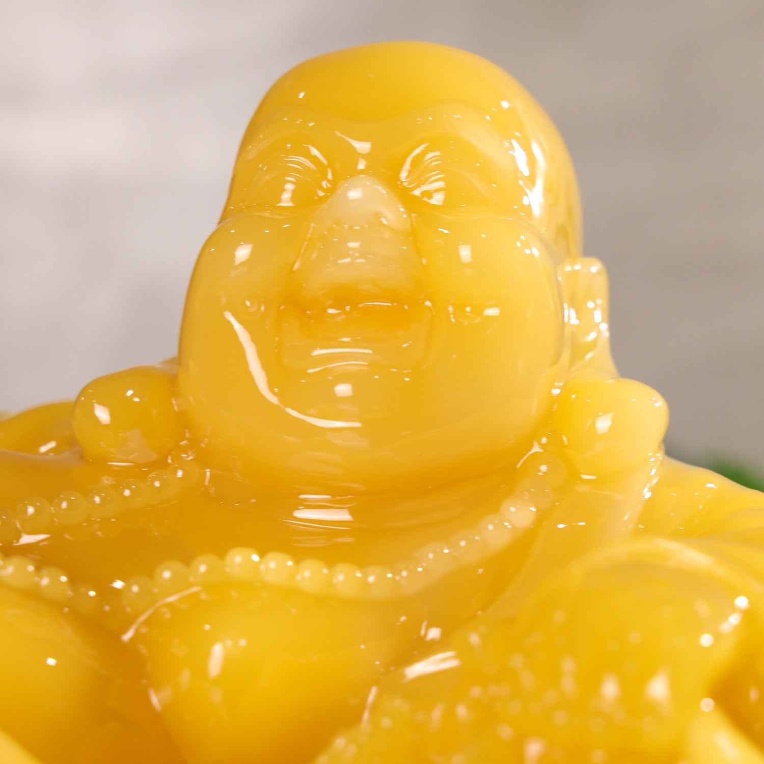 Relaxed Yellow Buddha of Lucky Fortune 48cm