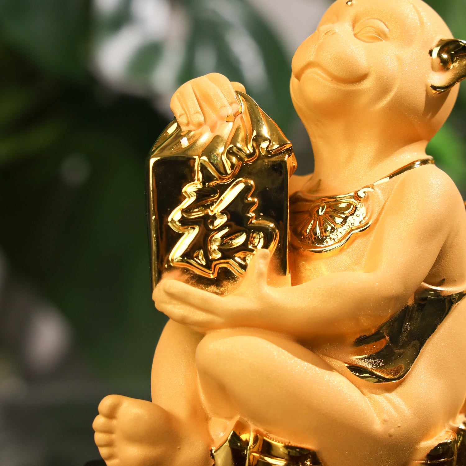 Golden Zodiac Monkey of Creative Success 18cm