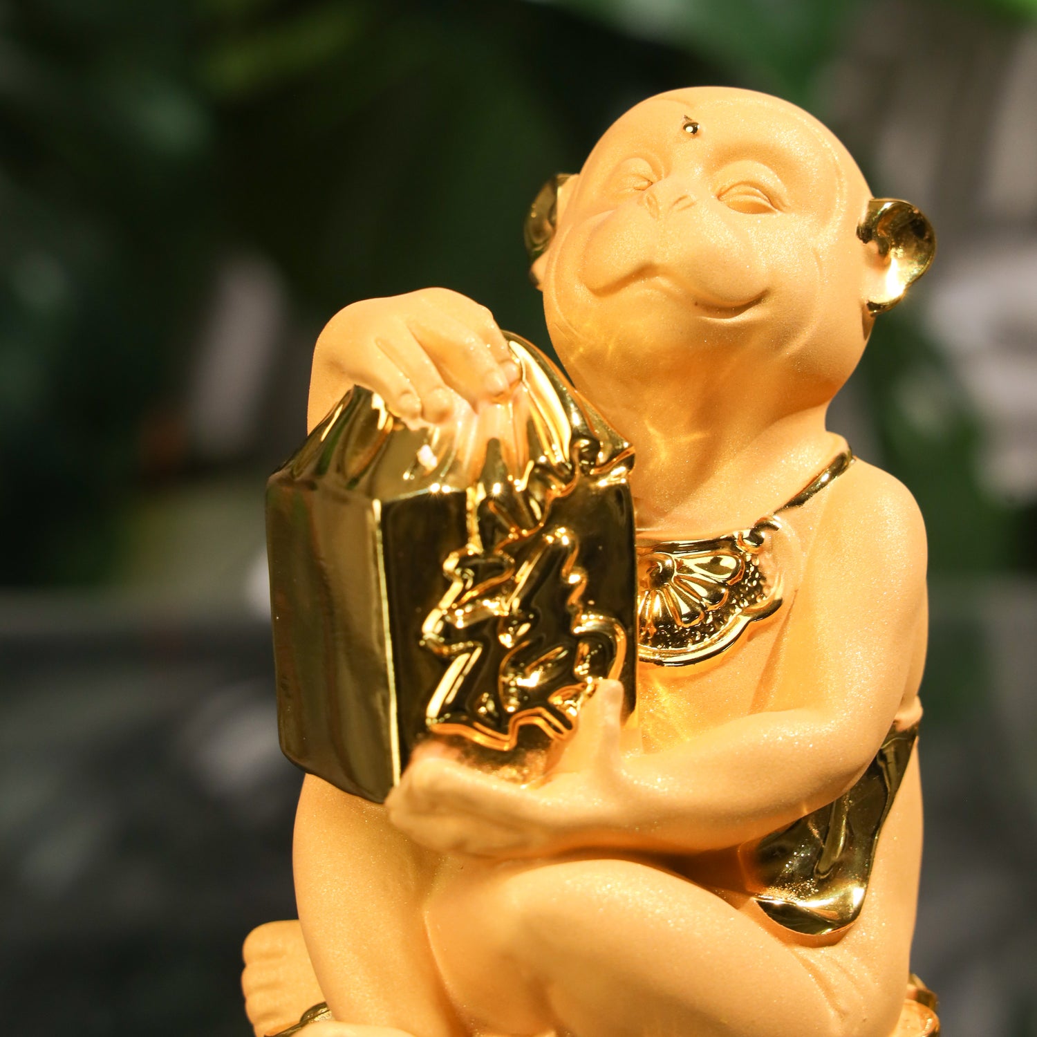 Golden Zodiac Monkey of Creative Success 18cm