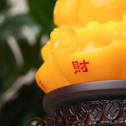 Bright Yellow Sunshine Money Frog 39cm