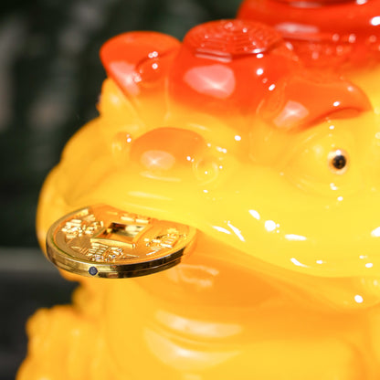 Bright Yellow Sunshine Money Frog 39cm