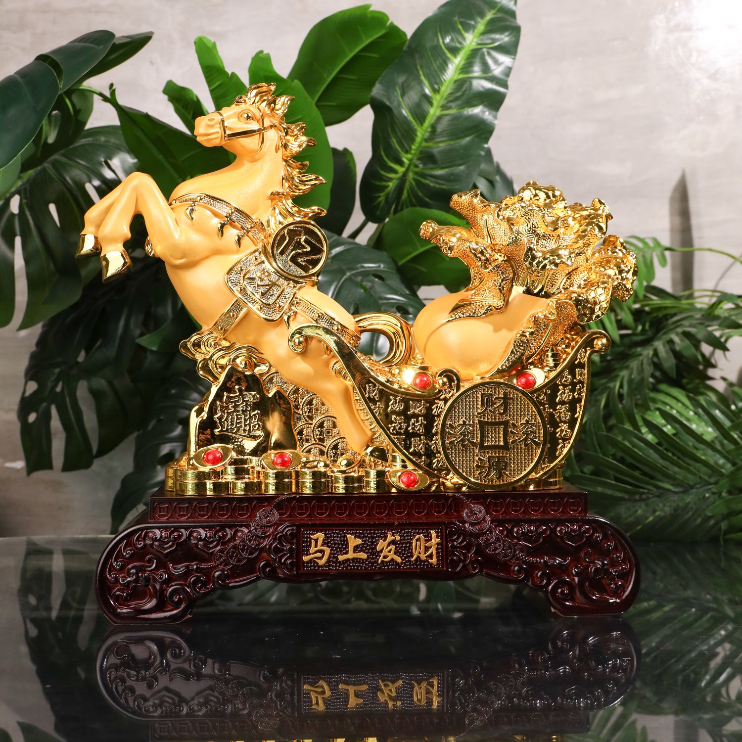 Wealth Harvester Victory Horse with Cabbage 46cm