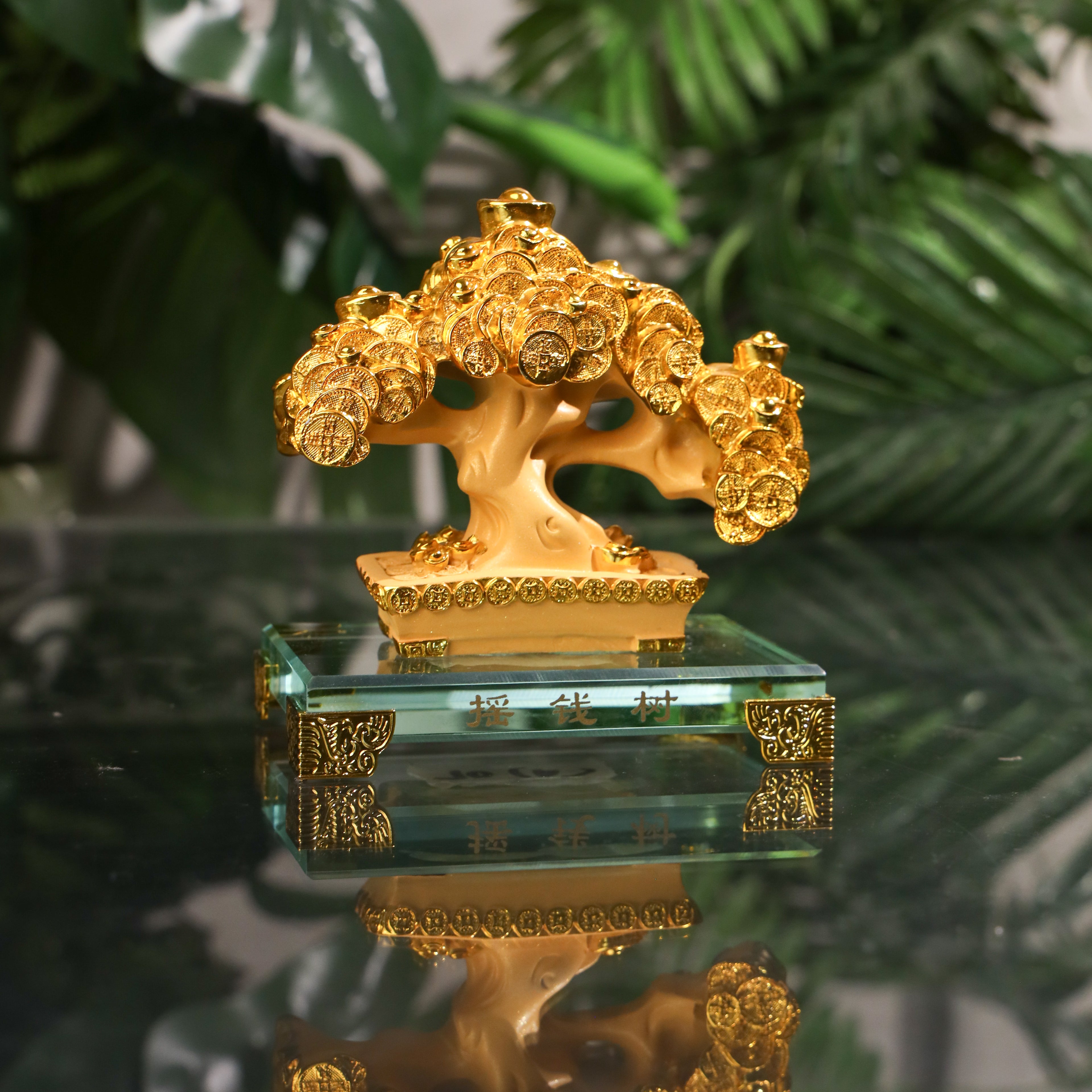 Golden Coin Tree of Growing Fortune 14cm