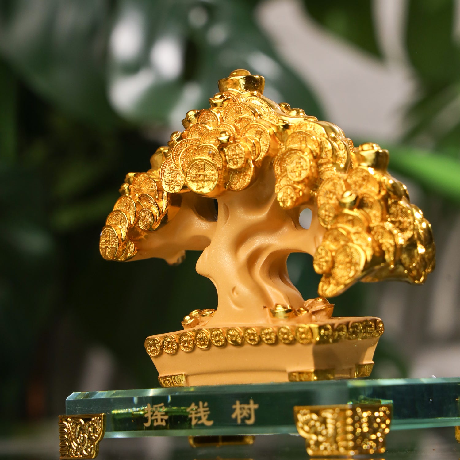 Golden Coin Tree of Growing Fortune 14cm