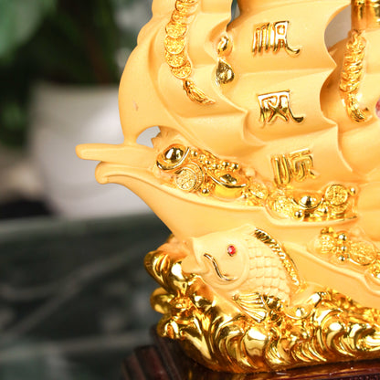 Successful Family Ventures Gold Ship 24cm