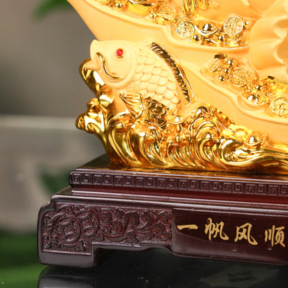 Successful Family Ventures Gold Ship 24cm