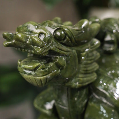 Jade Dragon Turtle of Generational Prosperity 25cm