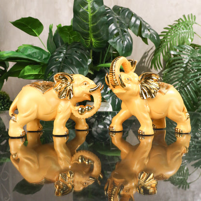 Loyal Golden Elephants of Protection 25cm