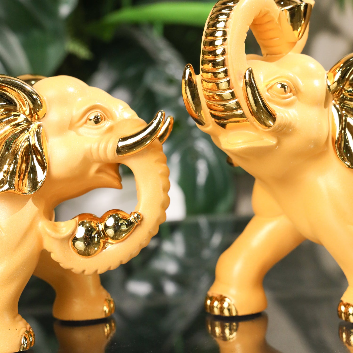 Loyal Golden Elephants of Protection 25cm