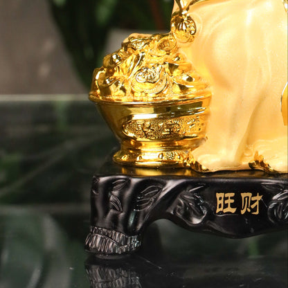Golden Zodiac Dog of Loyal Support 18cm