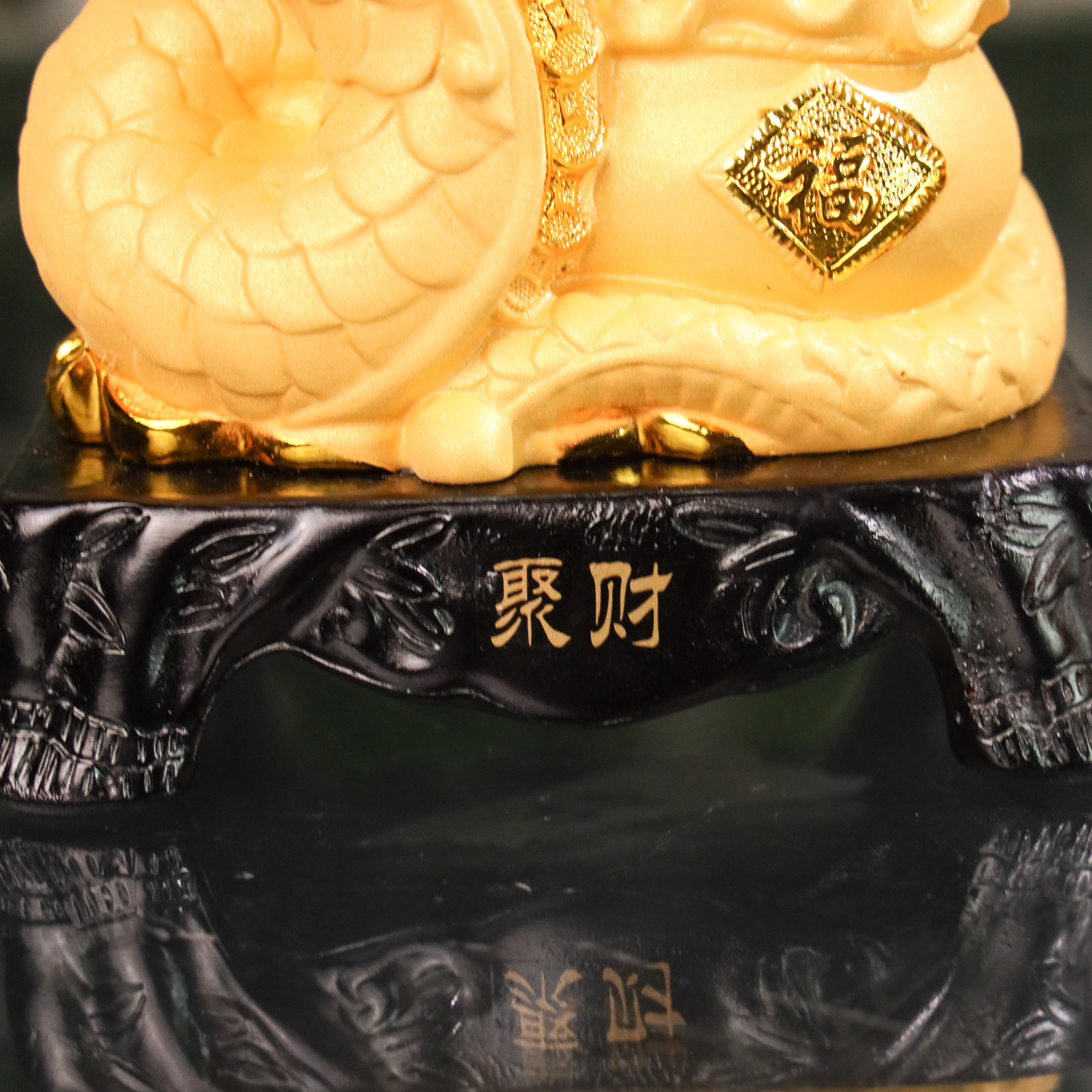 Golden Zodiac Snake of Strategy &amp; Wisdom 18cm