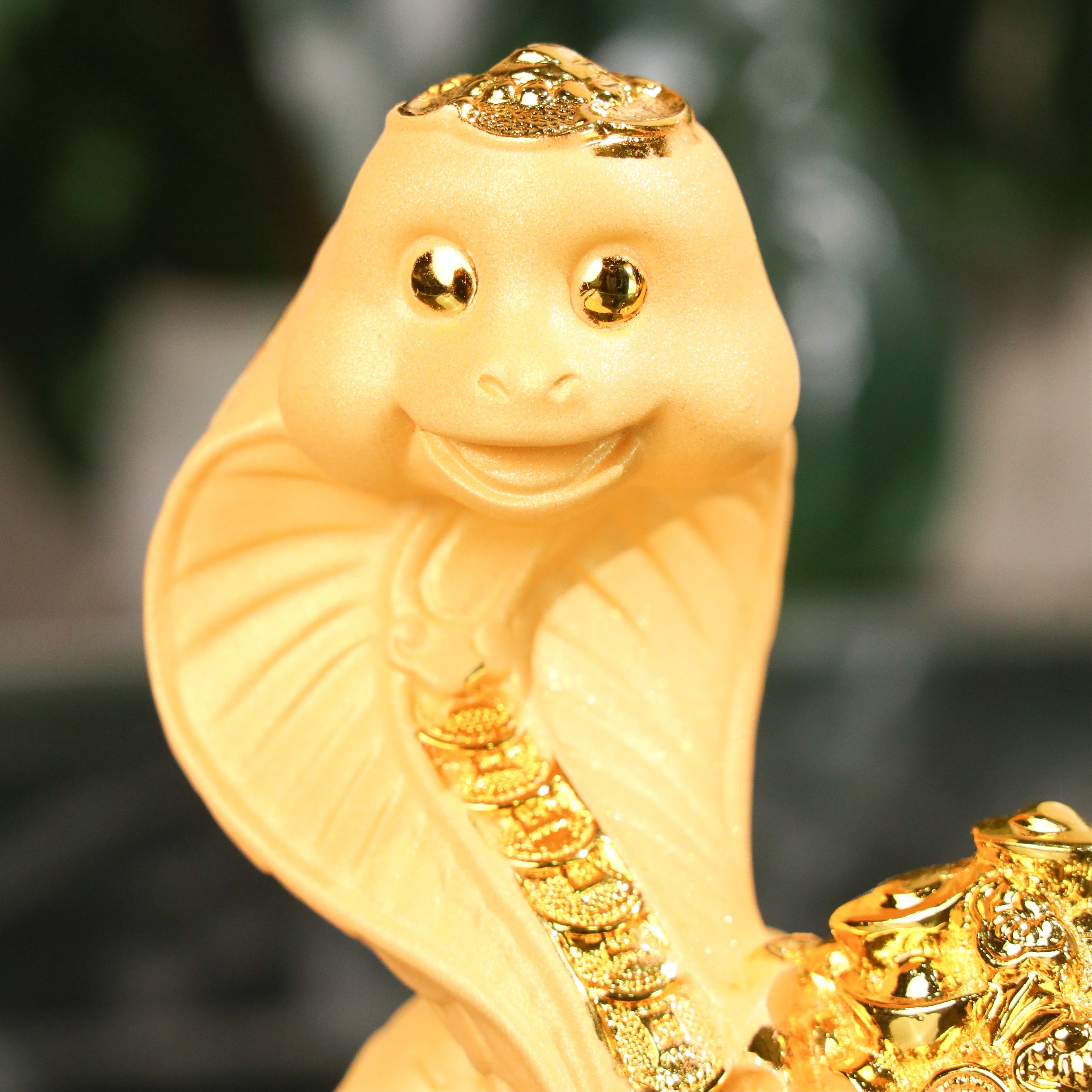 Golden Zodiac Snake of Strategy &amp; Wisdom 18cm
