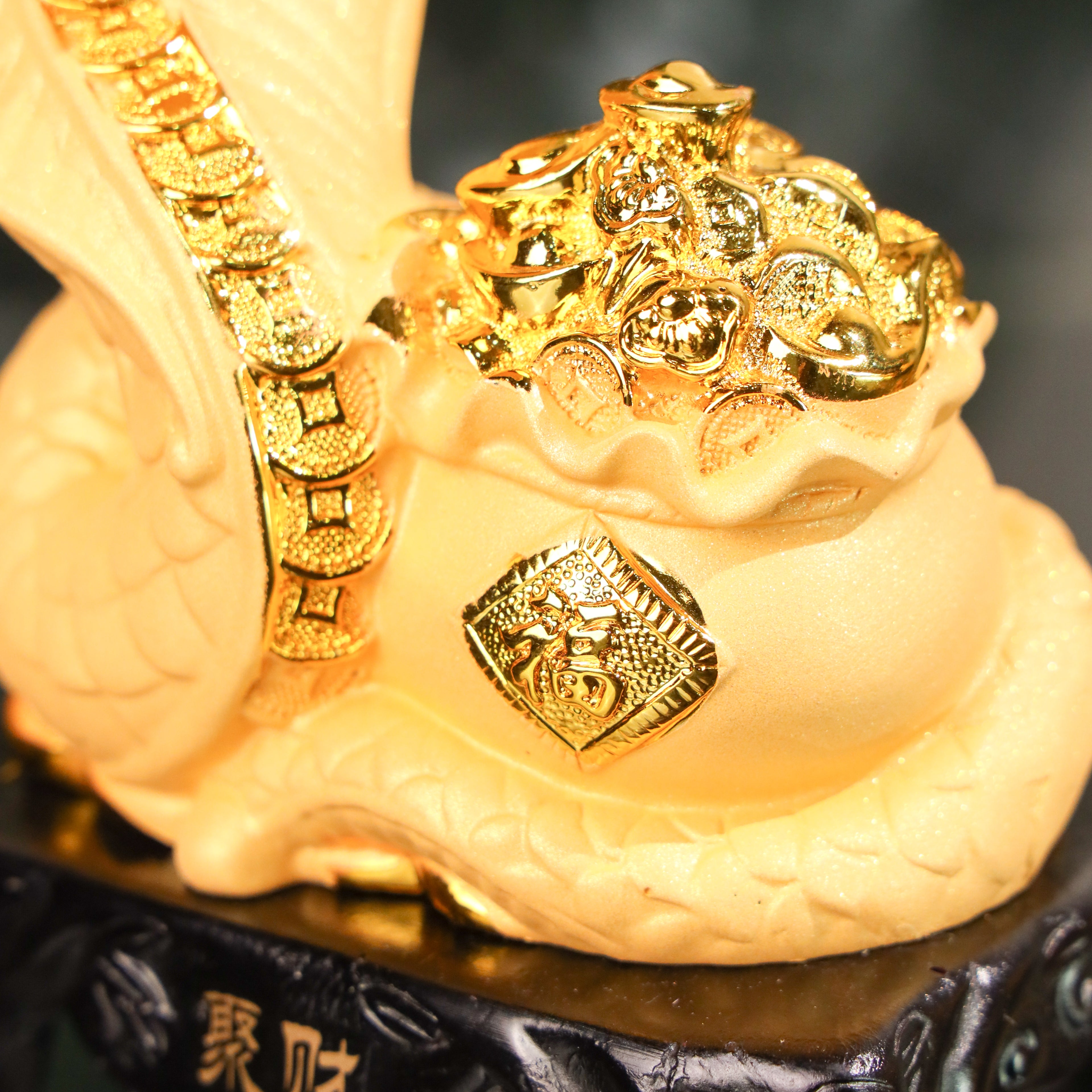 Golden Zodiac Snake of Strategy &amp; Wisdom 18cm