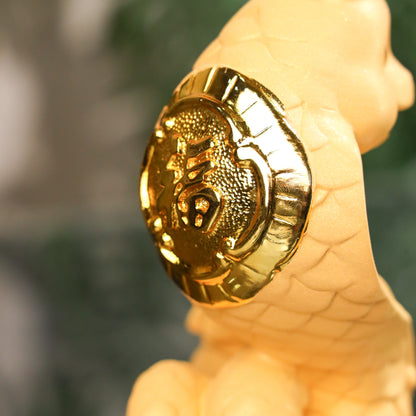 Golden Zodiac Snake of Strategy &amp; Wisdom 18cm