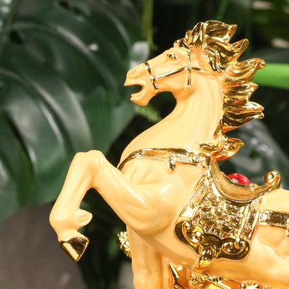 Golden Zodiac Horse of Fast Success 18cm