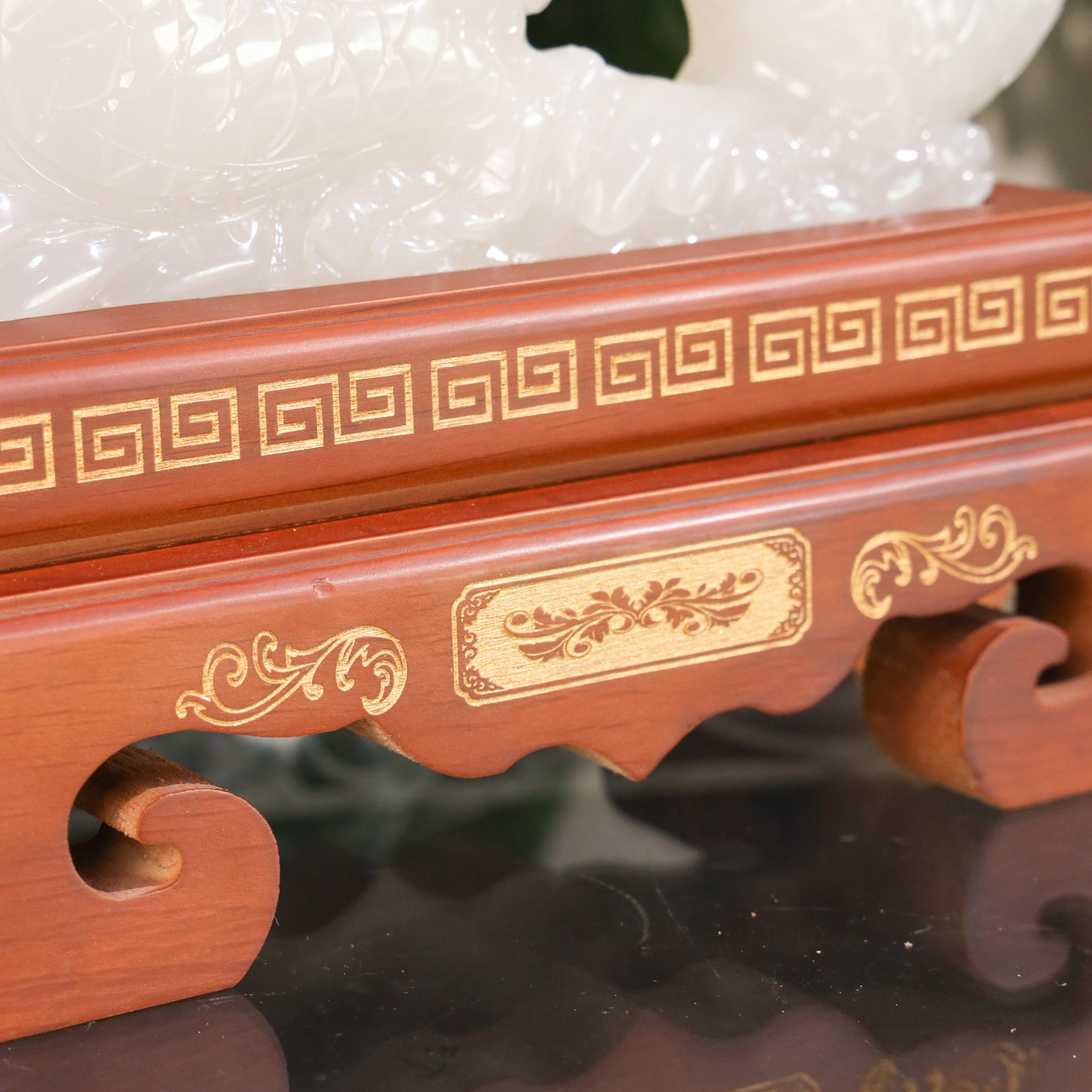"Attract Power and Success" - Jade Dragon 42cm