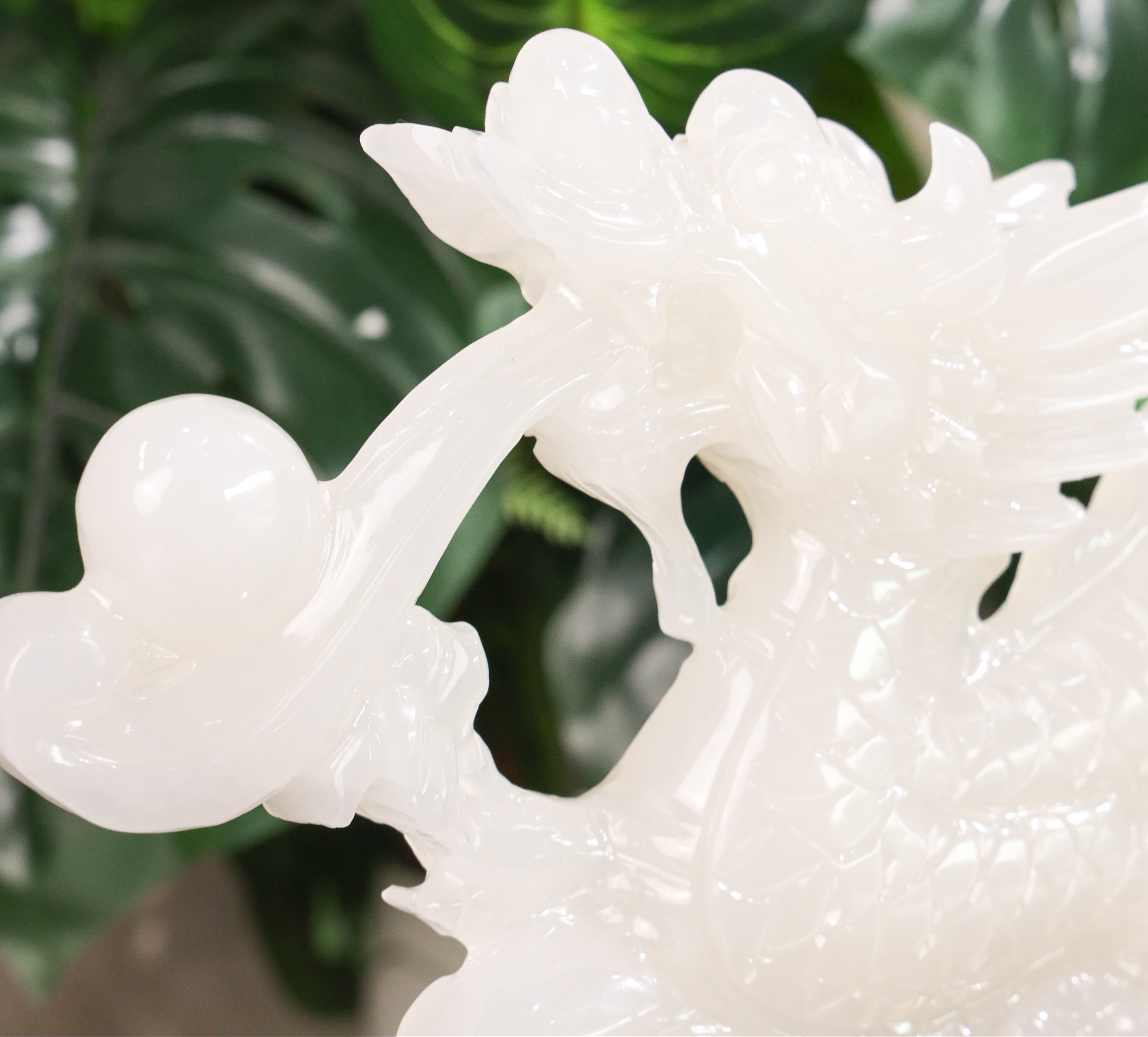 "Attract Power and Success" - Jade Dragon 42cm
