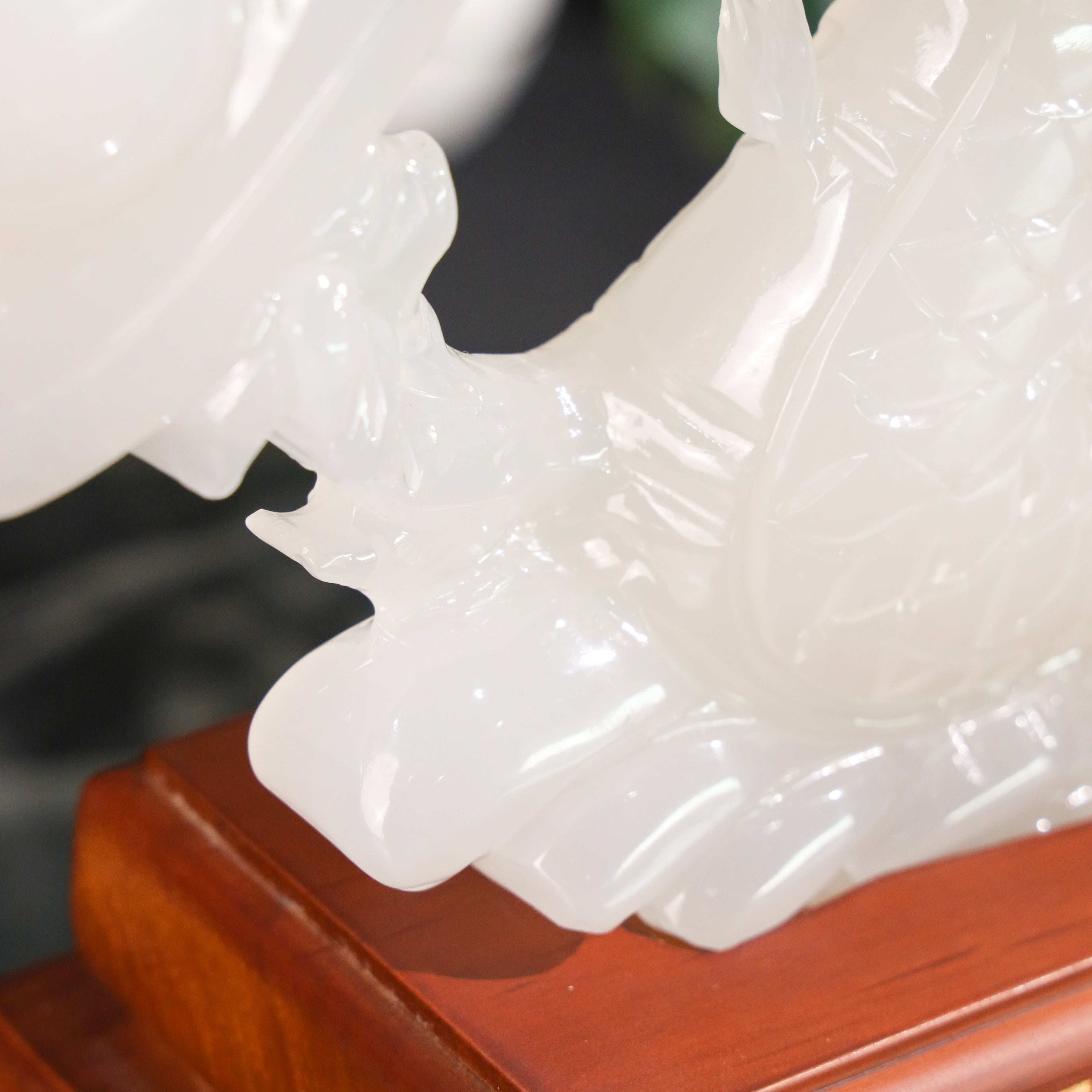 "Attract Power and Success" - Jade Dragon 42cm