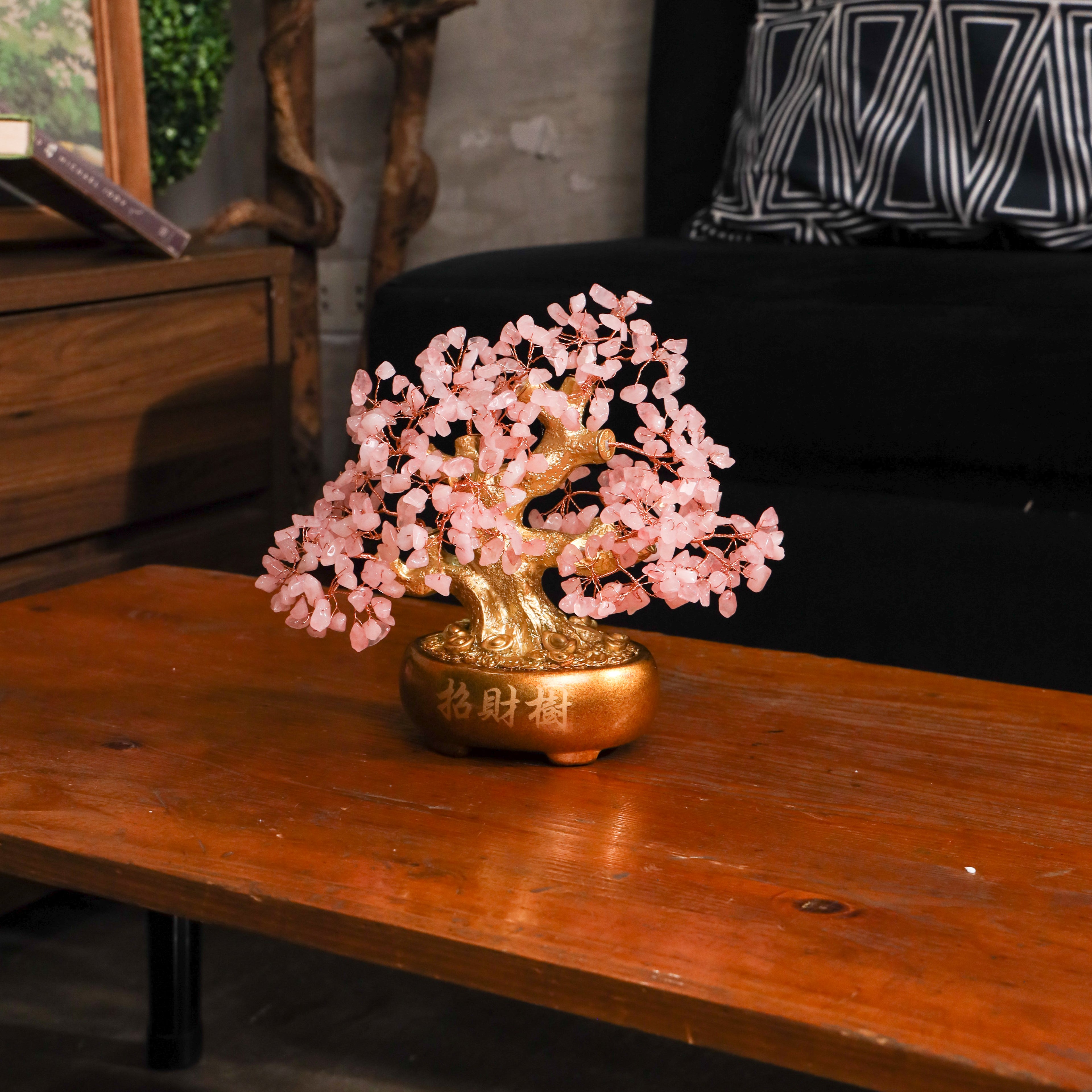 Rose Quartz Blossom Tree for Positive Energy 22cm