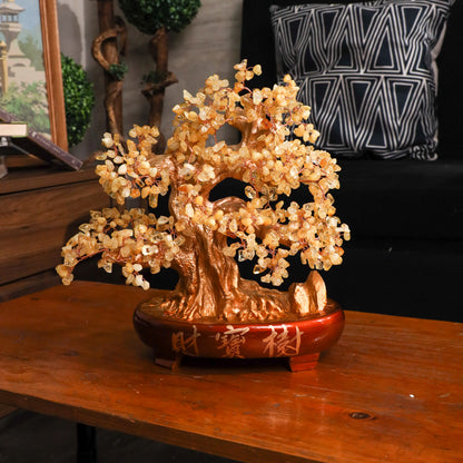 Gold and Citrine Tree of Rising Fortune 37cm